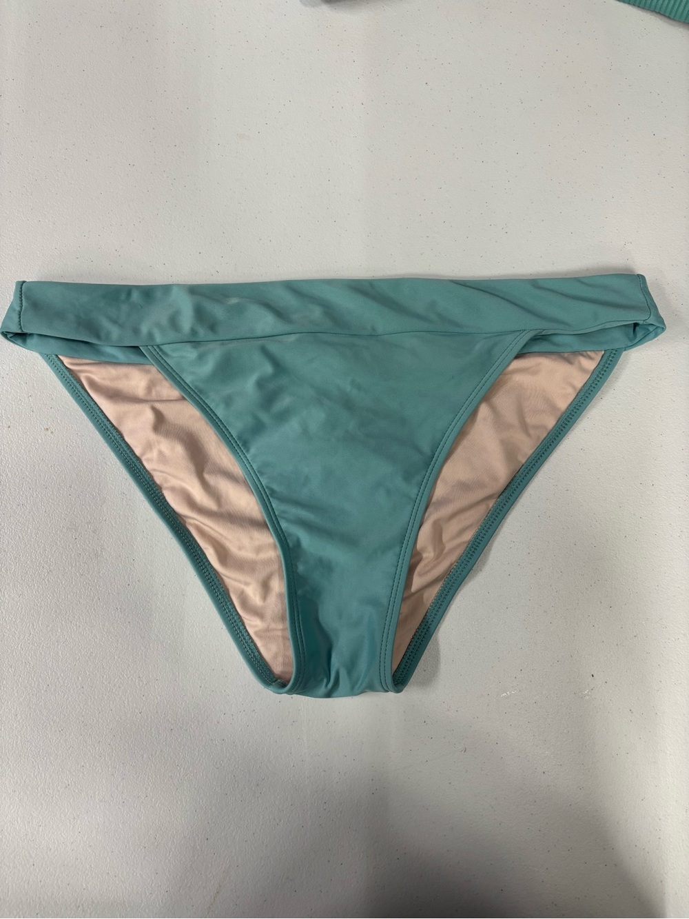 Women's Fold-Over Bikini Bottom in Teal